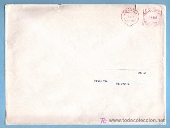 Sellos: FRANQUEO MECANICO - N&ordm; 12695 - BARCELONA 1979 - Foto 1