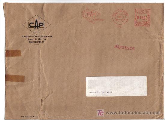 Sellos: FRANQUEO MECANICO - N&ordm; 12887 - BARCELONA  1978 - Foto 1