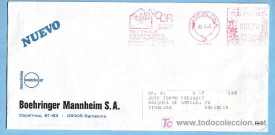 Sellos: FRANQUEO MECANICO - N&ordm; 14124 - BARCELONA - Foto 1