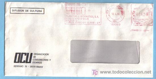 Sellos: FRANQUEO MECANICO N&ordm;16669  - MADRID 1986 - Foto 1