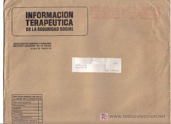 Sellos: FRANQUEO MECANICO N&ordm;16921  - MADRID 1985 - Foto 1