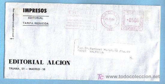 Sellos: FRANQUEO MECANICO N&ordm;17003  - MADRID 1984 - Foto 1
