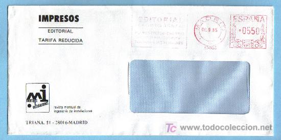Sellos: FRANQUEO MECANICO N&ordm;17003  - MADRID 1985 - Foto 1