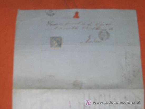 Sellos: CARTA CIRCULADA A&Ntilde;O 1866 - Foto 2