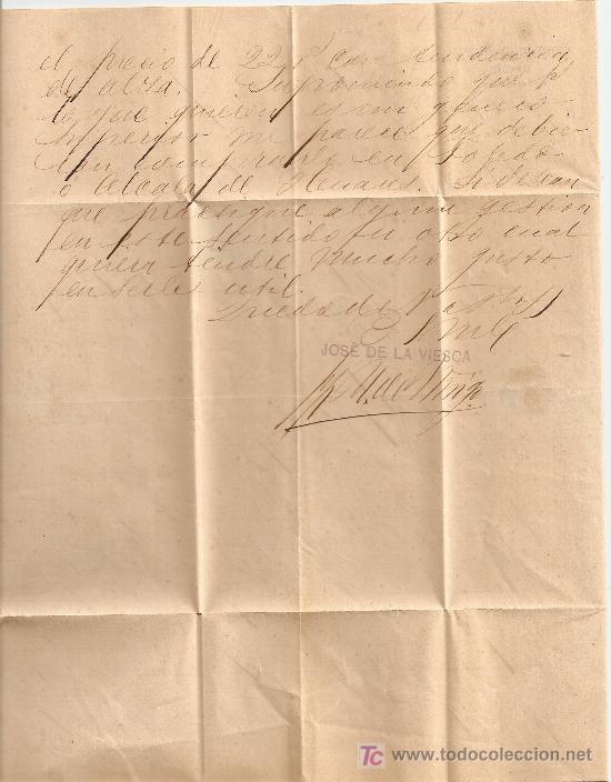 Sellos: Carta C&aacute;diz - Sevilla 1881 - Foto 4