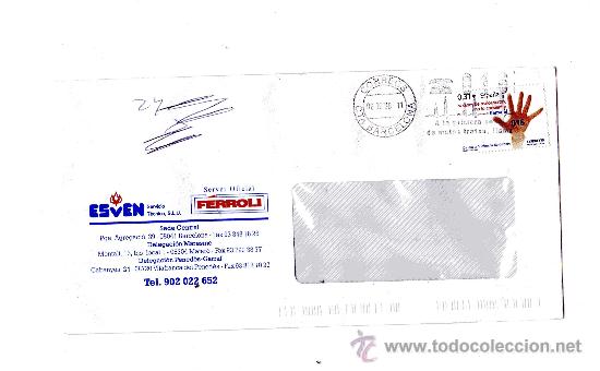 Francobolli: MARCA DE RODILLO:CONTRA LA VIOLENCIA DE G&Eacute;NERO,016 (Barcelona 06.06.08)
