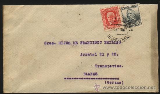 Sellos: S-1267- Sobre circulado en 1937 - Foto 1