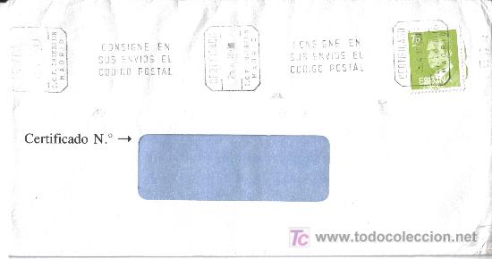 Sellos: MADRID CC CERTIFICADA CON MAT RODILLO 1985 CERTIFICADO CCP CHAMARTIN - Foto 1