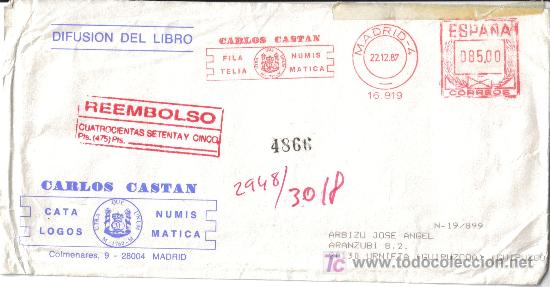 Sellos: MADRID CC CON FRANQUEO MECANICO NUMISM&Aacute;TICA MONEDA CECA - Foto 1