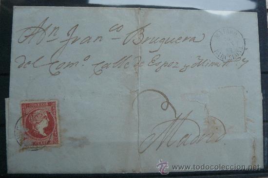 Sellos: ESPA&Ntilde;A CARTA CIRCULADA DE MATAR&Oacute; A MADRID - Foto 1