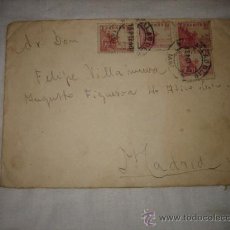 Sellos: SOBRE CIRCULADO VALLADOLID MADRID 1940