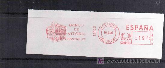 Sellos: FRANQUEO MECANICO VITORIA BANCO DE VITORIA - Foto 1