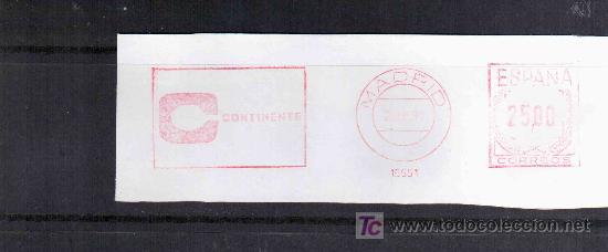 Sellos: FRANQUEO MECANICO MADRID CONTINENTE - Foto 1