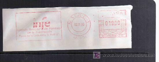 Sellos: FRANQUEO MECANICO MADRID INFE FOMENTO EXPORTACION COMERCIO - Foto 1