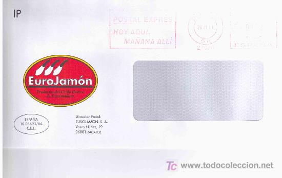 Sellos: FRANQUEO MECANICO BADAJOZ POSTAL EXPRESS - Foto 1