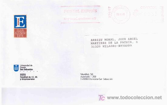 Sellos: FRANQUEO MECANICO GUIPUZCOA POSTAL EXPRESS - Foto 1