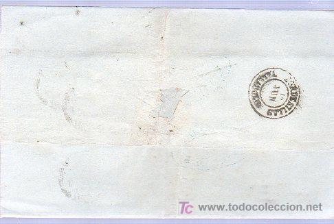 Sellos: CARTA DIRIGIDA DE BILBAO A TORDESILLAS. - Foto 2