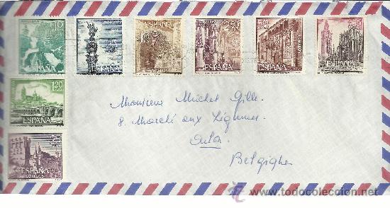 Sellos: CC CON SELLOS PAISAJES MONUMENTOS COLON LERIDA CASTILLA SALAMANCA PUENTE HUESCA BURGIS BAEZA CATEDRA