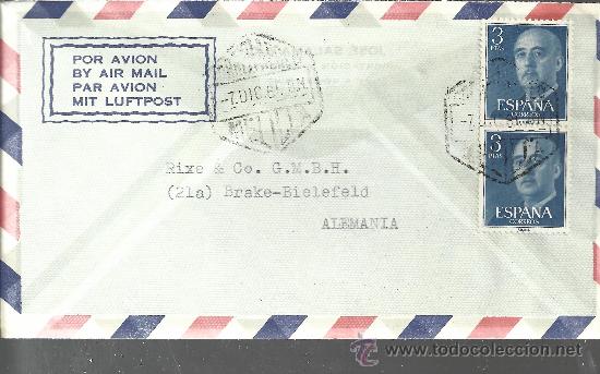 Sellos: MELILLA CC CON MAT HEXAGONAL CORREO AEREO 1961 - Foto 1