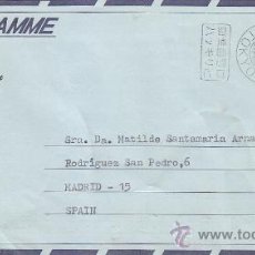 Sellos: RELIGION: JESUITAS EN JAPON: BONITO AEROGRAMA CIRCULADO 1979 DE TOKIO A MADRID. RARO ASI.. Lote 30902687