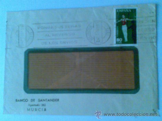 Sellos: SOBRE BANCO DE SANTANDER. MURCIA. - Foto 1