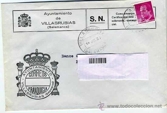 Stamps: franquicia 1988 - ayuntamiento de villasrubias / salamanca -&iquest;BUSCAS OTRO DE LUGAR?