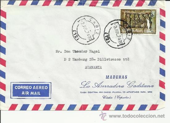 Sellos: CADIZ CC SELLO NAVIDAD 1971 DA&Ntilde;ADO - Foto 1