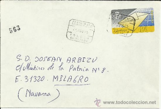 Sellos: ATM SOBRE EN CC CERTIFICADA MAT TOLOSA GUIPUZCOA - Foto 1