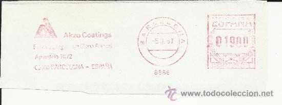 Sellos: FRANQUEO MECANICO BARCELONA AKZO COATINGS - Foto 1