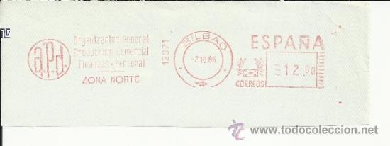 Sellos: FRANQUEO MECANICO BILBAO APD - Foto 1