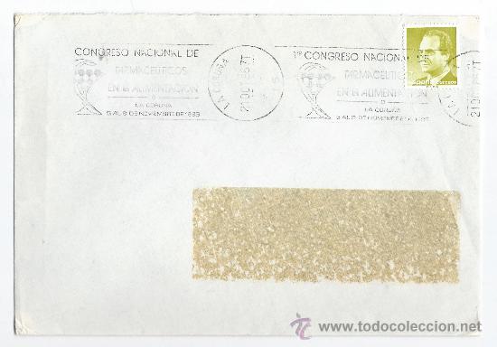 Briefmarken: SOBRES CIRCULADO 1&ordm; CONGRESO NACIONAL FARMACEUTICOS -MATASELLOS DE RODILLO