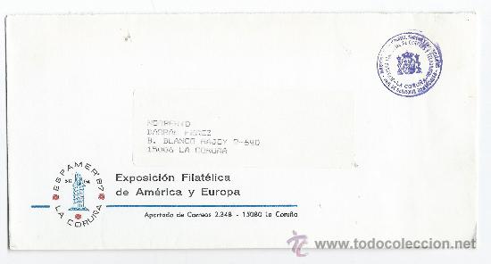 Briefmarken: SOBRE CIRCULAD0 -EXPOSICION FILATELICA AMERICA Y EUROPA-