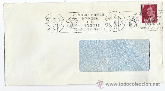 Briefmarken: SOBRE CIRCULADO-CONGRESO ARTE FOTOGRAFICO-MATASELLOS DE RODILLO