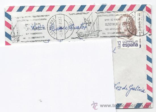 Briefmarken: SOBRE CIRCULADO-CASA DE COLON-IBEROAMERICA-MATASELLOS DE RODILLO
