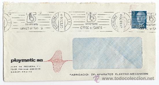 Briefmarken: SOBRE CIRCULADO-75 ANIVERSARIO DEL ORFEON DE SANTS-MATASELLOS DE RODILLO