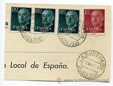 Sellos: frag. matasellos 1959 - la coronada / badajoz - Foto 1