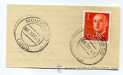 Sellos: frag. matasellos 1963 - mondo&ntilde;edo / lugo - Foto 1