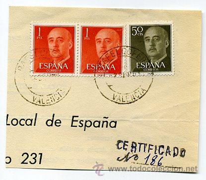 Sellos: frag. matasellos 1963 - rafelcofer / valencia - Foto 1