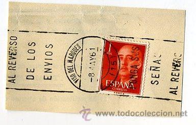 Sellos: frag. matasellos 1961 - viso del marques / ciudad real - Foto 1
