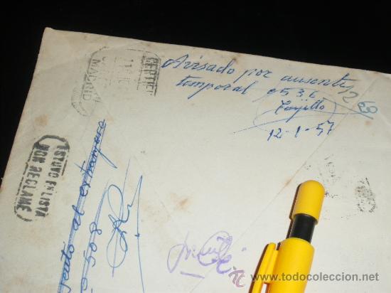 Sellos: SOBRE CERTIFICADO CAZORLA A MADRID, DEVUELTO. MUTUALIDAD DE CORREOS. - Foto 2