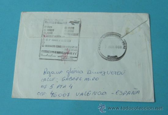 Sellos: SOBRE CON MARCAS DE DEVOLUCI&Oacute;N DE BRASIL A ESPA&Ntilde;A. 1999 - Foto 2