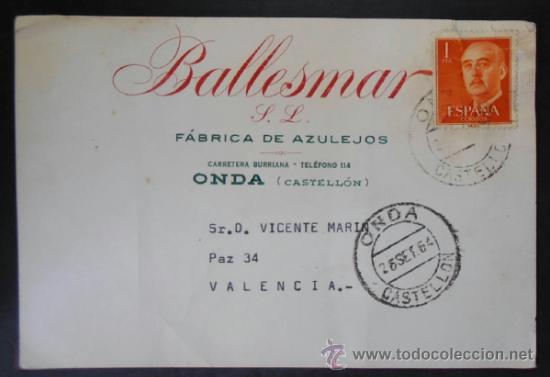 Sellos: (302) AVISO DE GIRO,BALLESMAR S.L.,ONDA, CASTELLON, CONSERVACION: