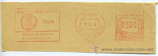 Stamps: franqueo mecanico 7662 - 1978 - banco zaragozano / vigo pontevedra - le&oacute;n