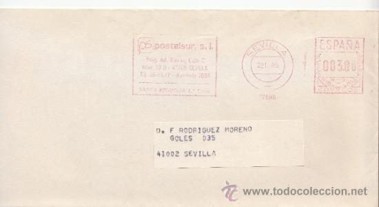 Sellos: franqueo mecanico 17806 sevilla, colaboradora, - Foto 1