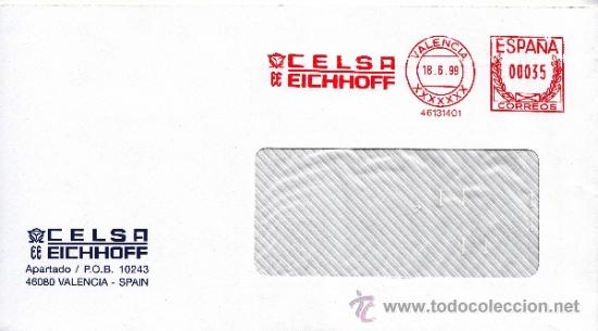 Sellos: franqueo mecanico ,46131401 valencia, celsa eichhoff, - Foto 1