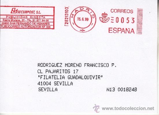Sellos: franqueo mecanico ,28213103 madrid, colaboradora, - Foto 1