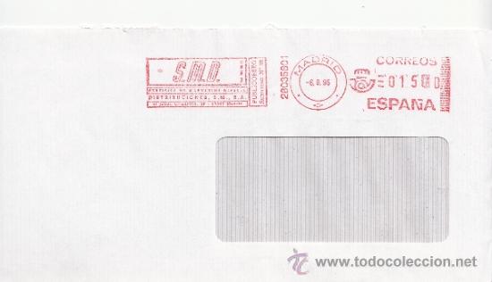 Sellos: franqueo mecanico ,28035801 modificado madrid, colaboradora, - Foto 1
