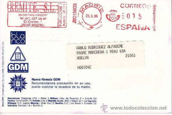Sellos: franqueo mecanico ,28019803 madrid, colaboradora, - Foto 1