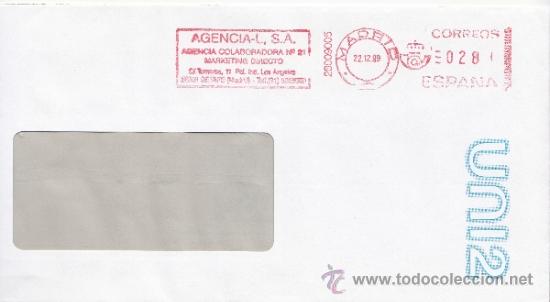 Sellos: franqueo mecanico ,28009005 madrid, colaboradora, uni2, - Foto 1