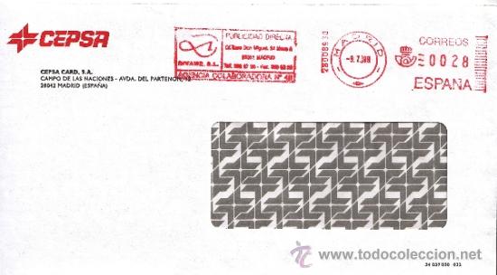 Sellos: franqueo mecanico ,28008930 madrid, colaboradora, cepsa, - Foto 1